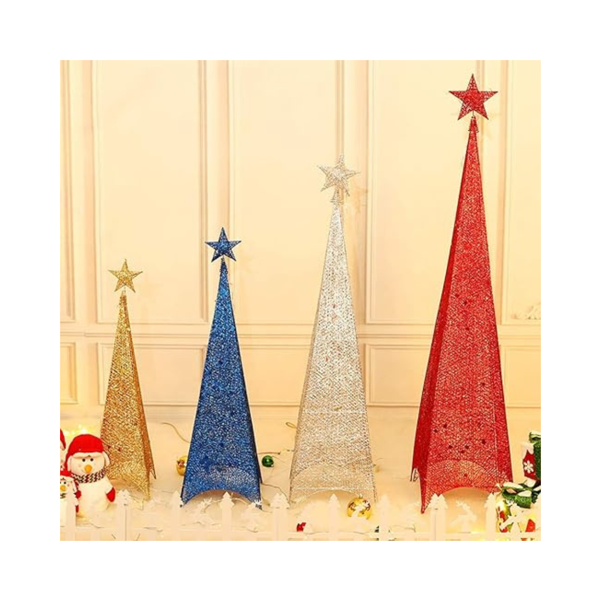 Árbol Pirámide Metálico de Navidad 1.8 M