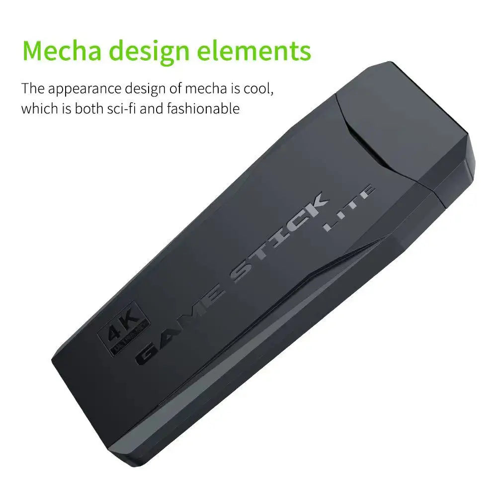 Consola reto M8 de 64 GB con 10.000 juegos, mando inalámbrico dual de 2,4 G, 4K ideal para regalo.