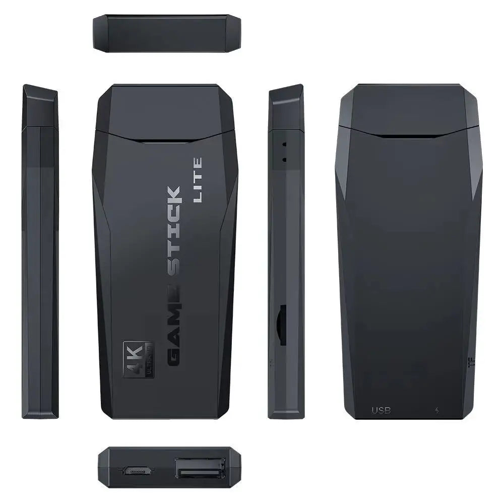 Consola reto M8 de 64 GB con 10.000 juegos, mando inalámbrico dual de 2,4 G, 4K ideal para regalo.